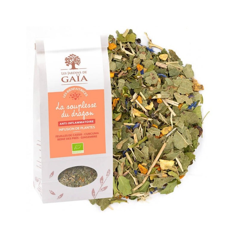 Tisane Anti-inflammatoire BIO La Souplesse du Dragon - 70g Les jardins de Gaïa