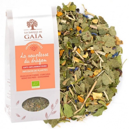 Tisane Anti-inflammatoire BIO La Souplesse du Dragon - 70g Les jardins de Gaïa - Les jardins de Gaïa