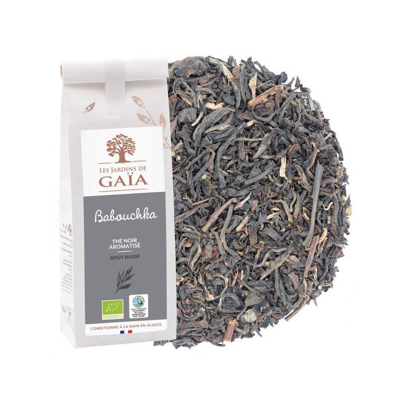 Thé noir bio Babouchka - Goût Russe - 100 gr Les jardins de Gaïa