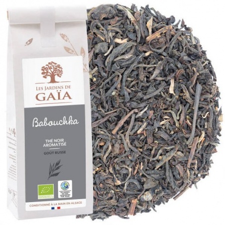 Thé noir bio Babouchka - Goût Russe - 100 gr Les jardins de Gaïa - Les jardins de Gaïa