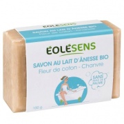 Savon lait d'ânesse et fleur de coton - 100 gr EOLESENS