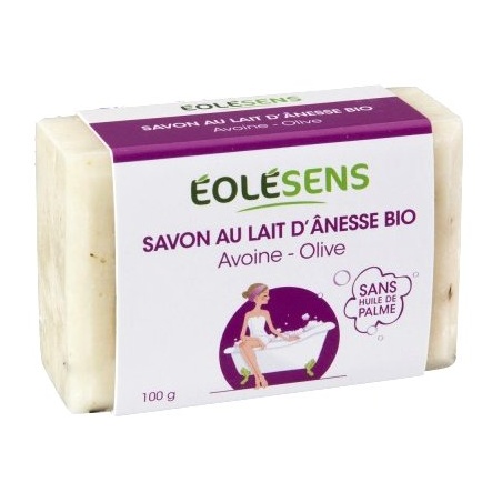 Savon lait d'ânesse et avoine - 100 gr EOLESENS - EOLESENS