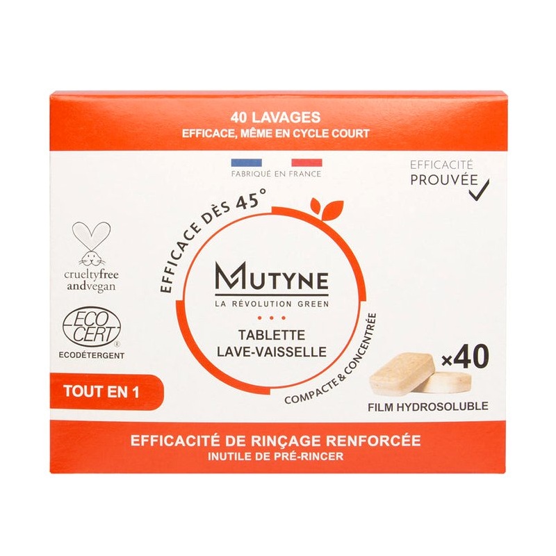 Tablettes lave-vaisselle Tout-en-1 - x40 Mutyne