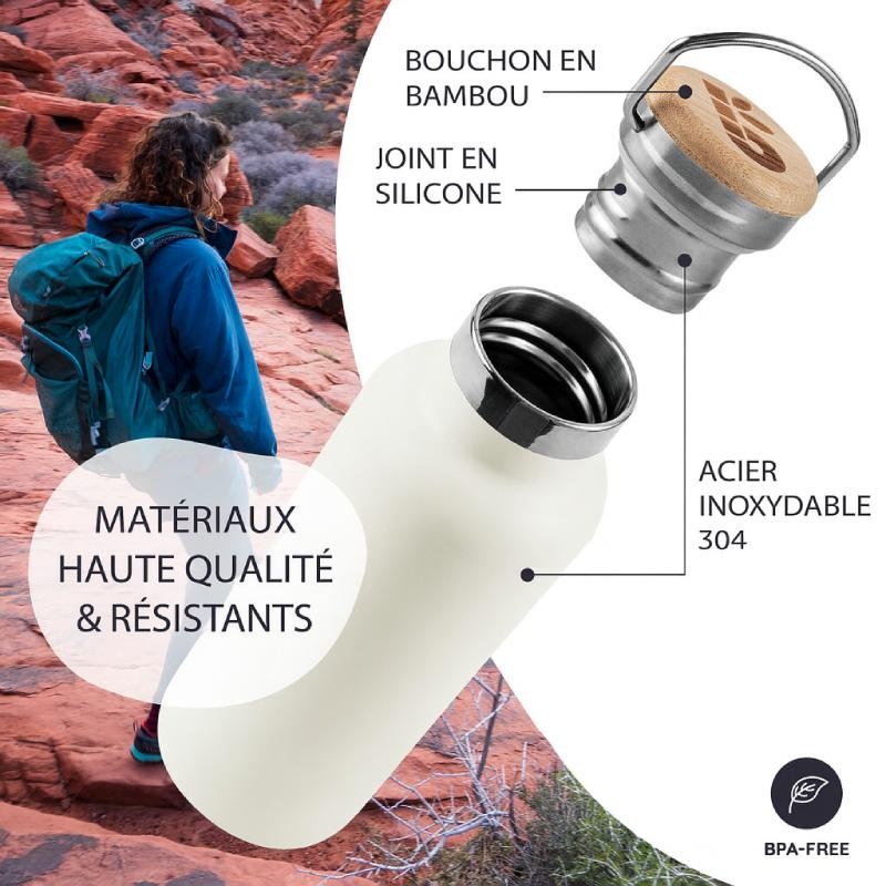 Bouteille en inox 500 ml Bambaw
