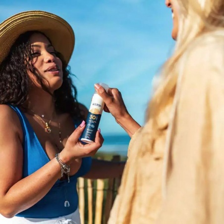 Lait solaire bio SPF30 parfum iode monoï - 100gr Kerbi