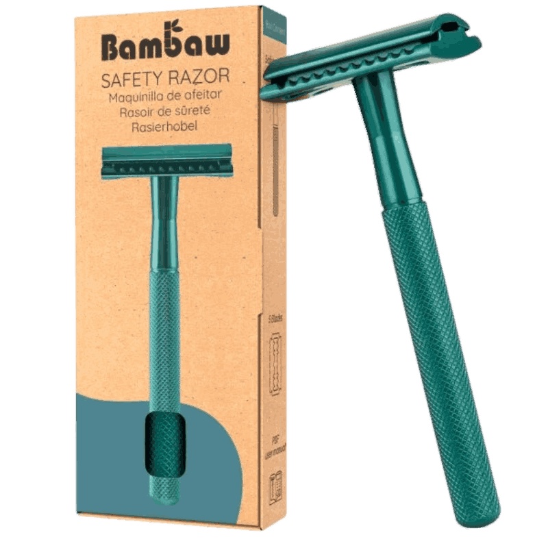 Rasoir de sûreté - vert émeraude Bambaw