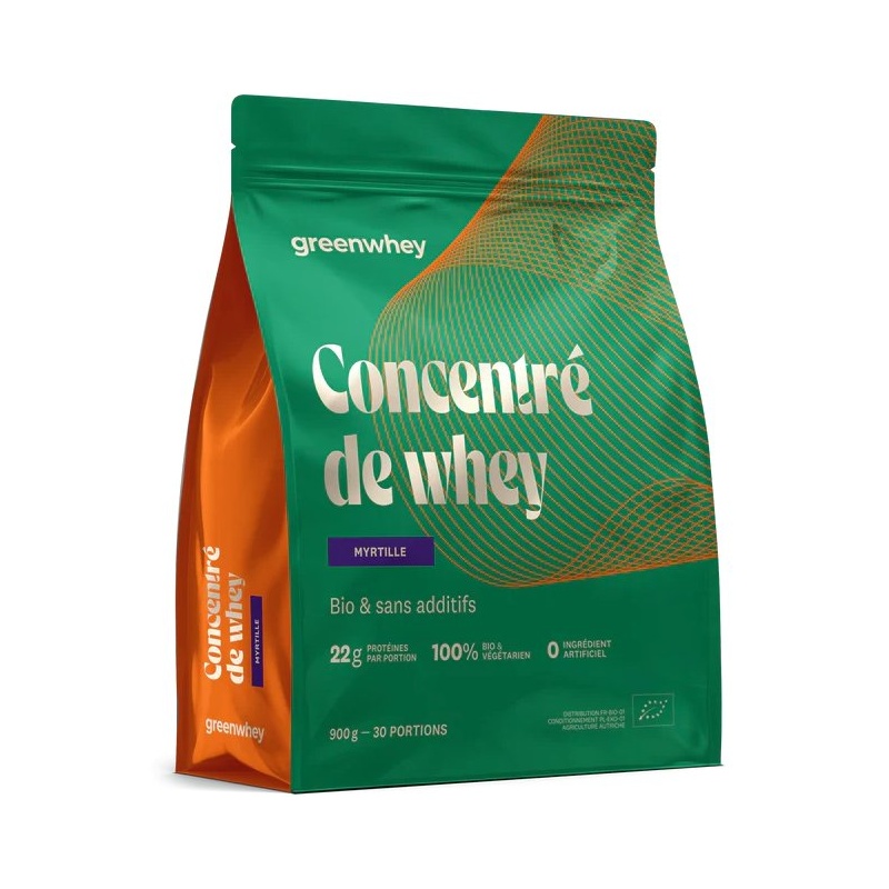 Protéine de Whey Bio - Myrtille Greenwhey