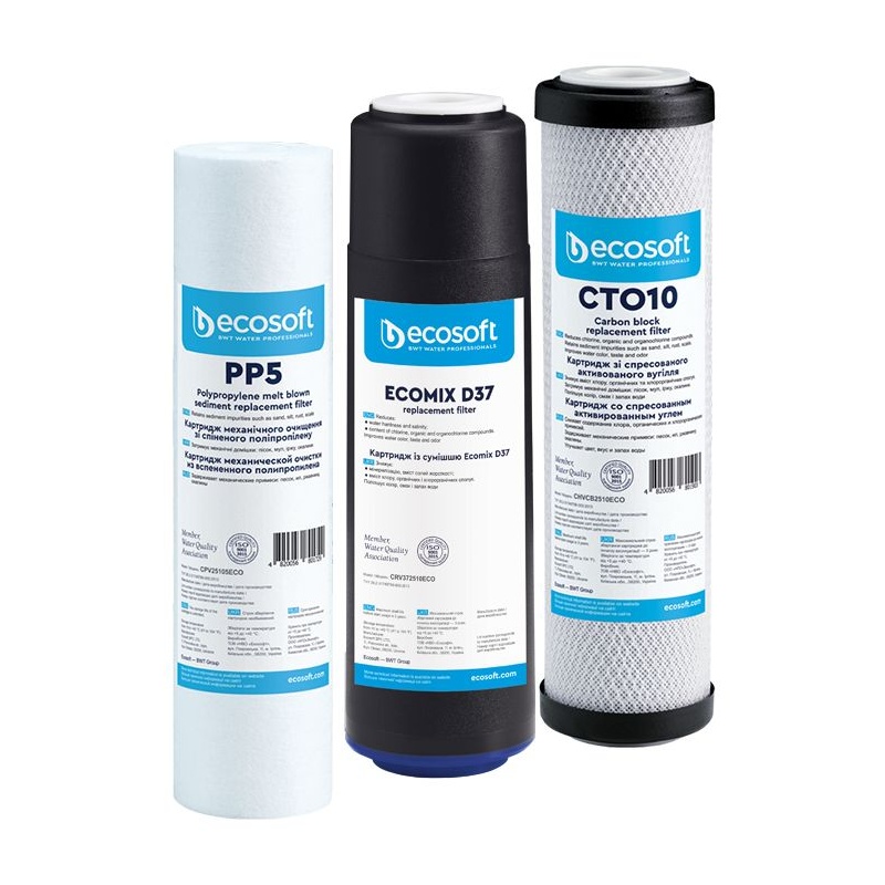 Cartouches de filtration Ecosoft 3-stage