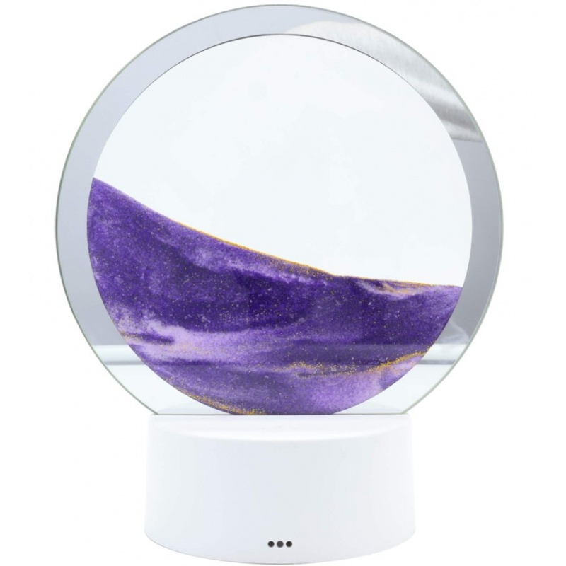 Lampe Sablier ronde 18cm - Violet Esoterra