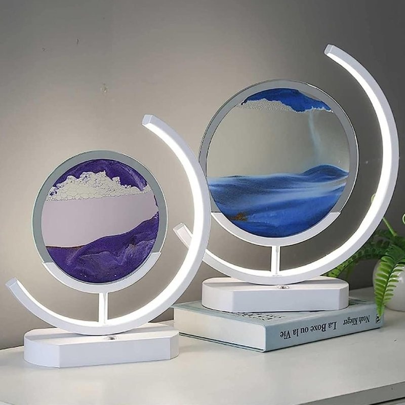 Lampe Sablier Design 32cm - Violet Esoterra