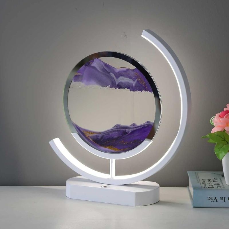 Lampe Sablier Design 32cm - Violet Esoterra