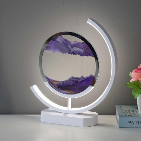 Lampe Sablier Design 32cm - Violet Esoterra