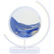 Lampe à Sable Mouvant LED Design 32 cm – Ambiance Relaxante - Bleu Esoterra