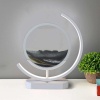 Lampe à Sable Mouvant LED Design 32 cm – Ambiance Relaxante - Gris Esoterra