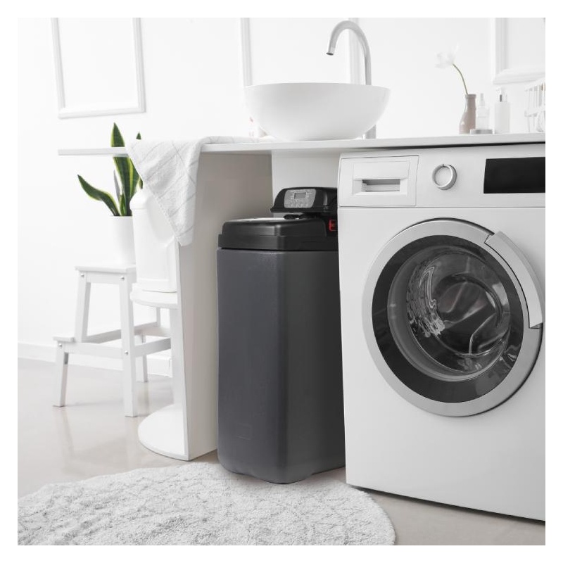 Installation adoucisseur d’eau Ecosoft Pink 200 dans un espace réduit