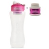 Pack Gourde filtrante 1L Rose + 1 filtre de rechange