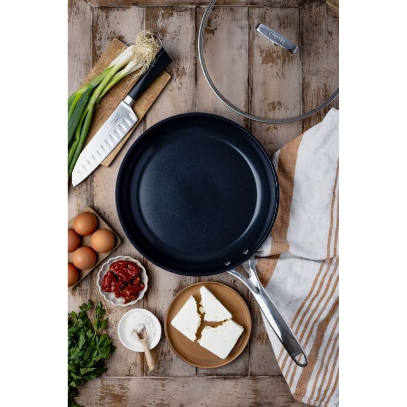 Poêle inox Castel'Pro ceraliss+ 20 cm poignée fixe Cristel