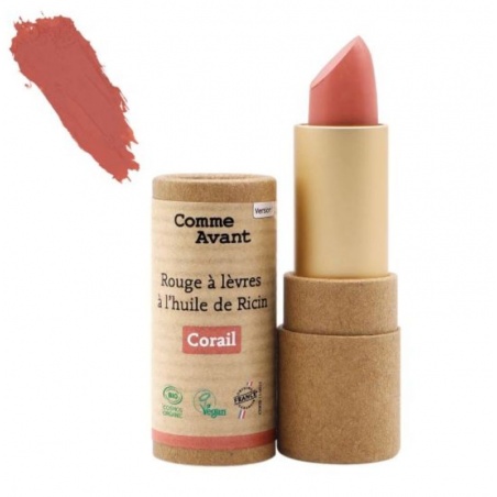 Rouge à lèvres à l'huile de ricin - Corail Comme Avant - Comme Avant