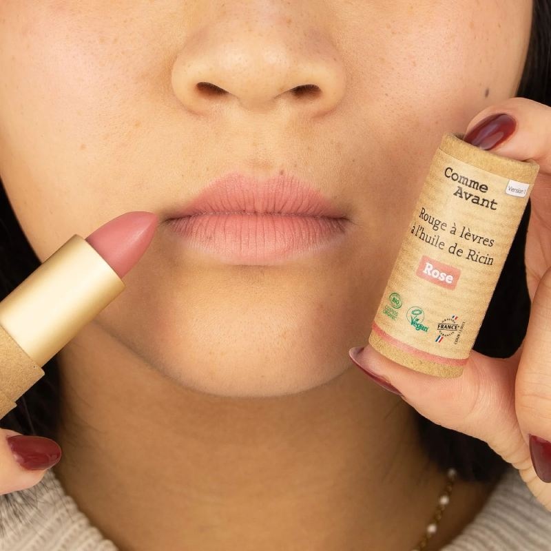Rouge à lèvres à l'huile de ricin - Rose Comme Avant