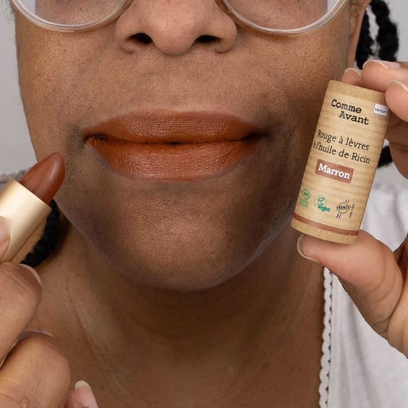 Rouge à lèvres à l'huile de ricin - Marron Comme Avant