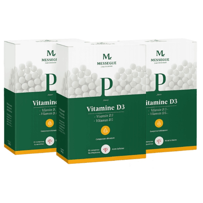 Cure de Vitamine D3 - 3 x 90 comprimés Laboratoires Mességué