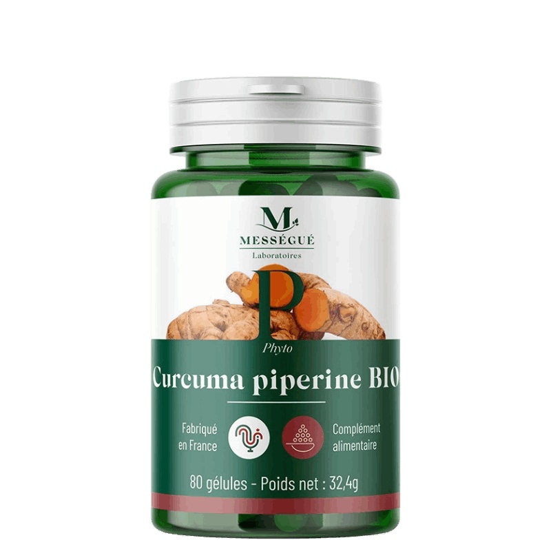 Curcuma Piperine Bio - 80 gélules Laboratoires Mességué