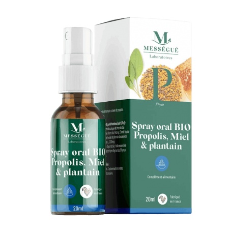 Spray Oral Bio Propolis, Miel & Plantain - 20 ml Laboratoires Mességué - Laboratoires Mességué