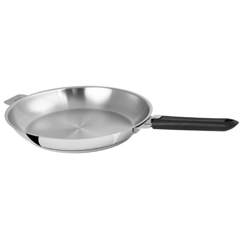 Poêle inox Mutine 28 cm amovible Cristel