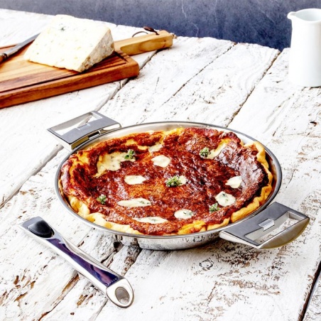 Poêle inox Casteline 24 cm amovible Cristel