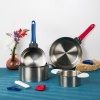 Lot de 3 casseroles Mutine + poignée amovible Cristel