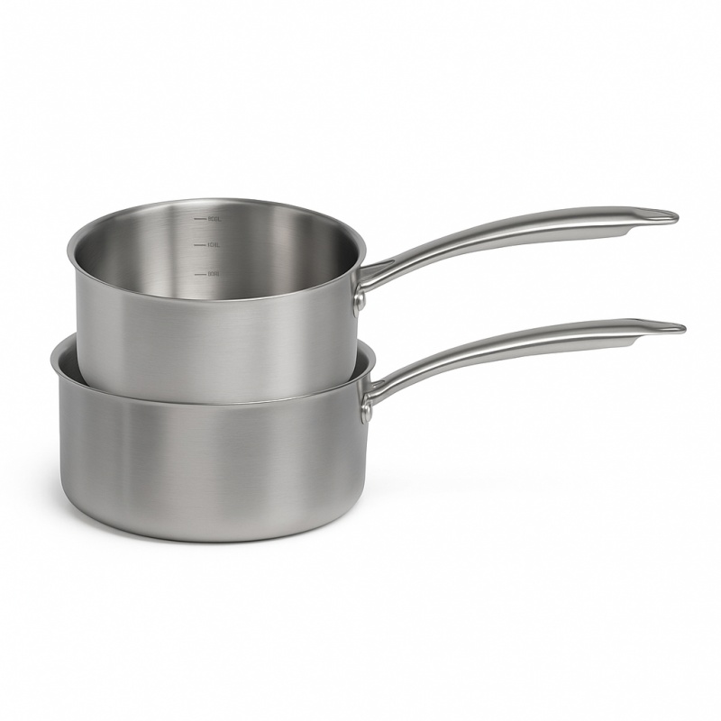 Set de Casserole inox Brigade 18 & 20 cm  Livoo