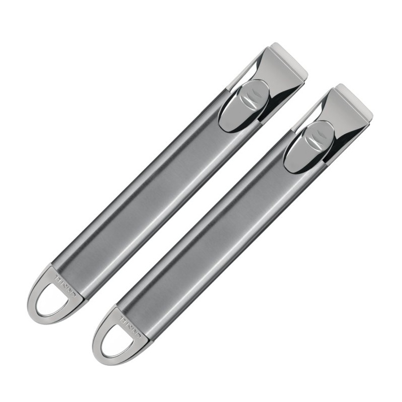 Série de 4 casseroles Casteline + 2 poignées amovibles Zénith Cristel