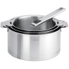 Série de 3 casseroles Strate + 1 poignée amovible inox Strate