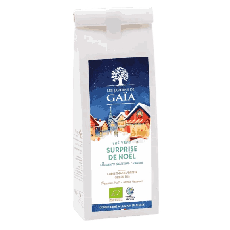 Thé vert BIO Surprise de Noël - Vrac 100g Les jardins de Gaïa