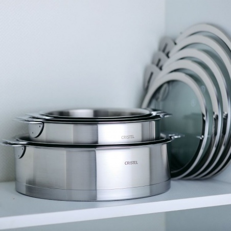 Casserole inox Strate amovible 16 cm Cristel