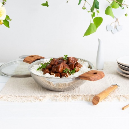 Wok inox Casteline 20 cm Cristel
