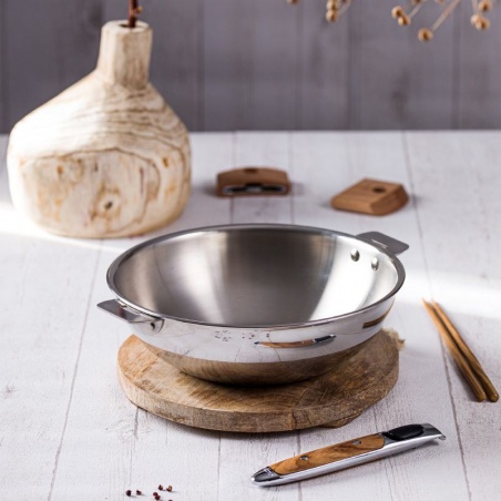 Wok inox Casteline 20 cm Cristel