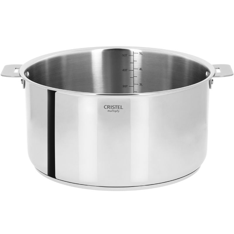 Casserole inox Cristel Casteline 20 cm manche amovible