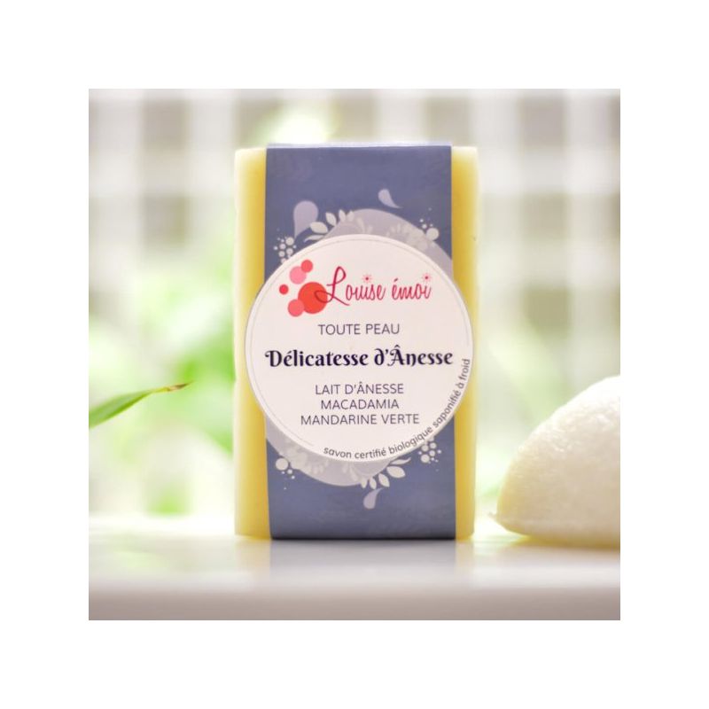 Savon à froid bio Délicatesse d'Ânesse - Louise émoi - 100 gr