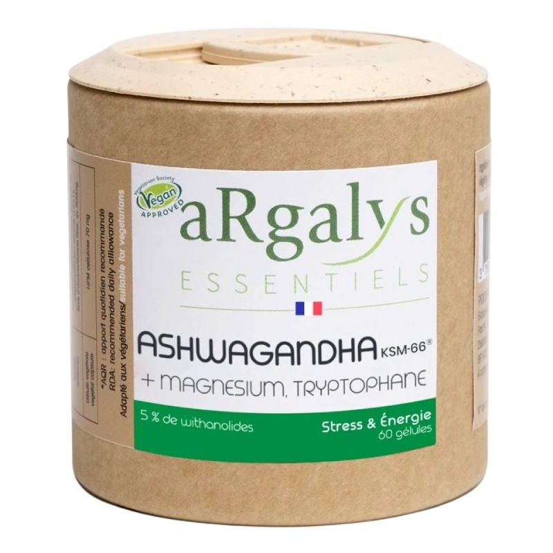 Ashwagandha KSM-66® + Magnésium + Tryptophane Argalys