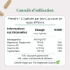 Informations nutritionnelles : Ashwagandha KSM-66® + Magnésium + Tryptophane Argalys