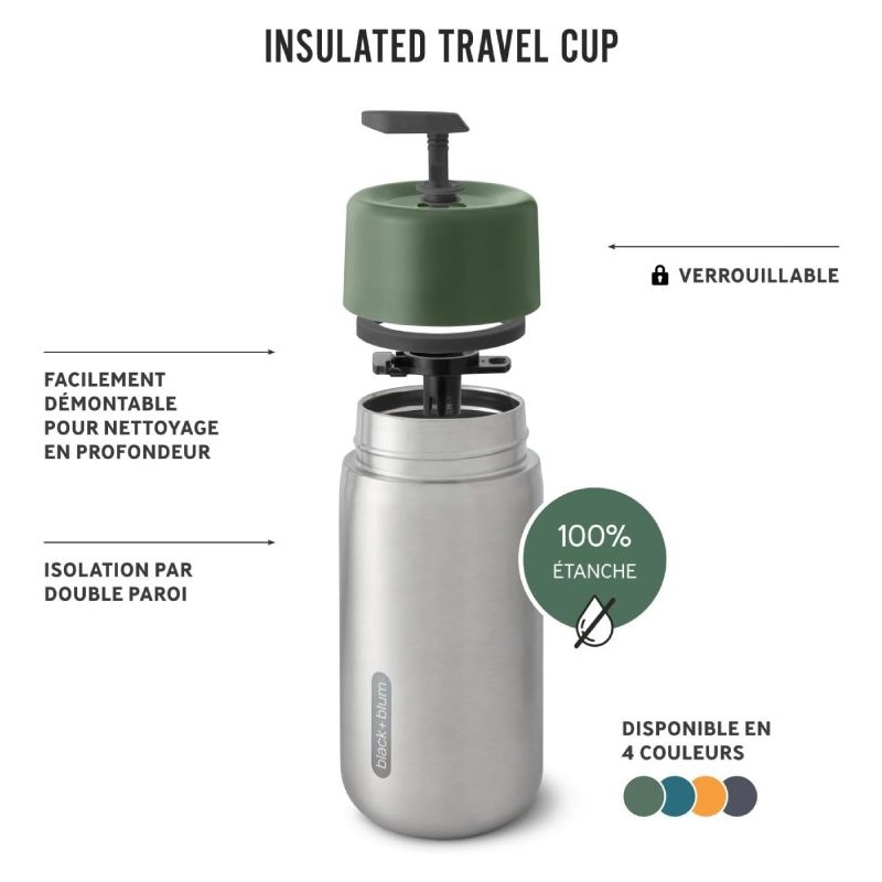 Avantages du Travel Mug isotherme Black Blum