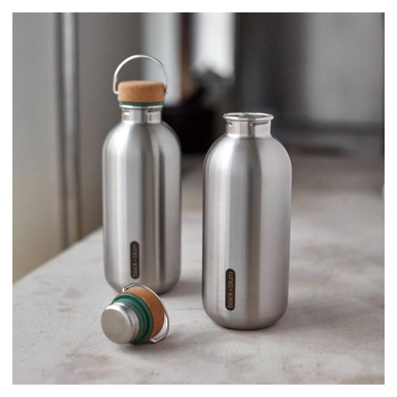Bouteille en inox 600ml - Vert Olive Black + Blum