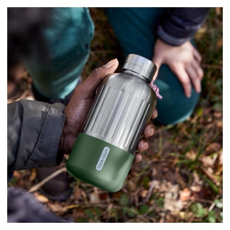 Gourde isotherme Explorer en inox 650ml - Olive Black + Blum