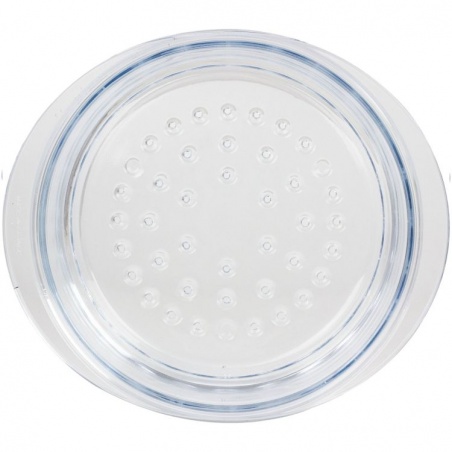 Cuit-vapeur en verre avec couvercle Cristel