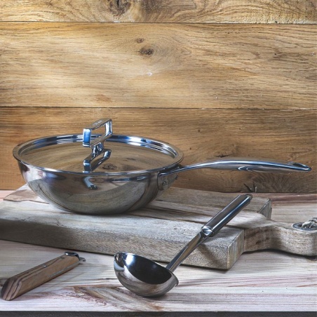 Wok inox Castel'Pro Cristel