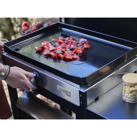 LA PLANCHA FRANCAISE électrique Edition 150 Duo sur chariot Le Marquier