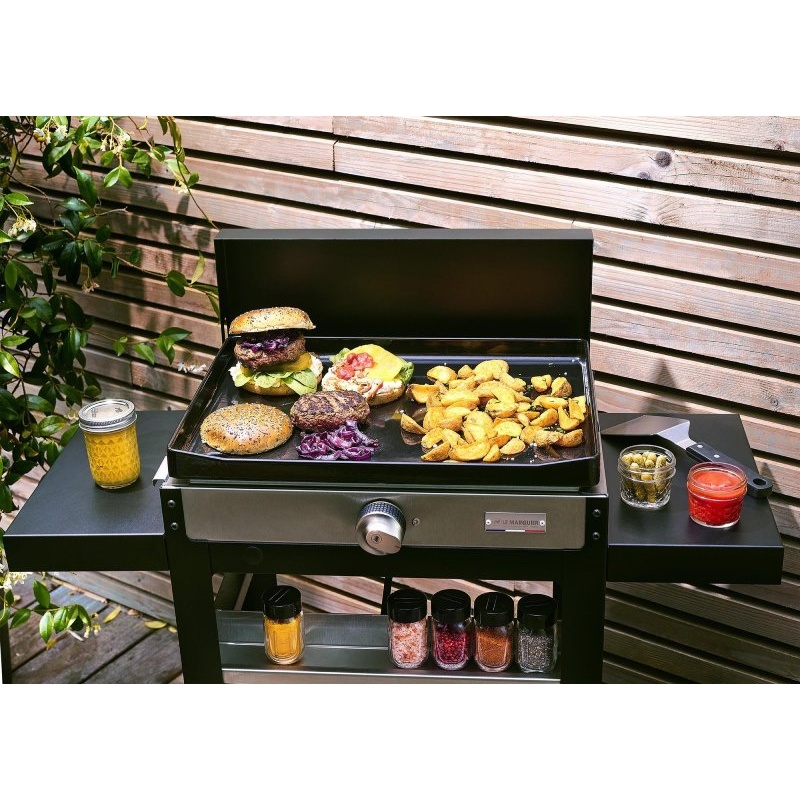 LA PLANCHA FRANCAISE électrique Edition 150 Duo sur chariot Le Marquier