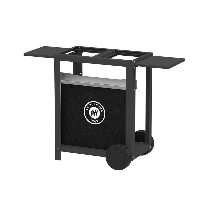 Plancha gaz LA PLANCHA INOX Duo Edition 260 + chariot + couvercle inox Le Marquier