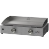 Plancha gaz LA PLANCHA INOX 260 - Duo Edition avec Chariot + Couvercle inox Le Marquier